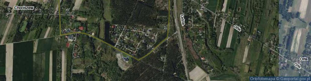 Zdjęcie satelitarne Pozytywna ul.